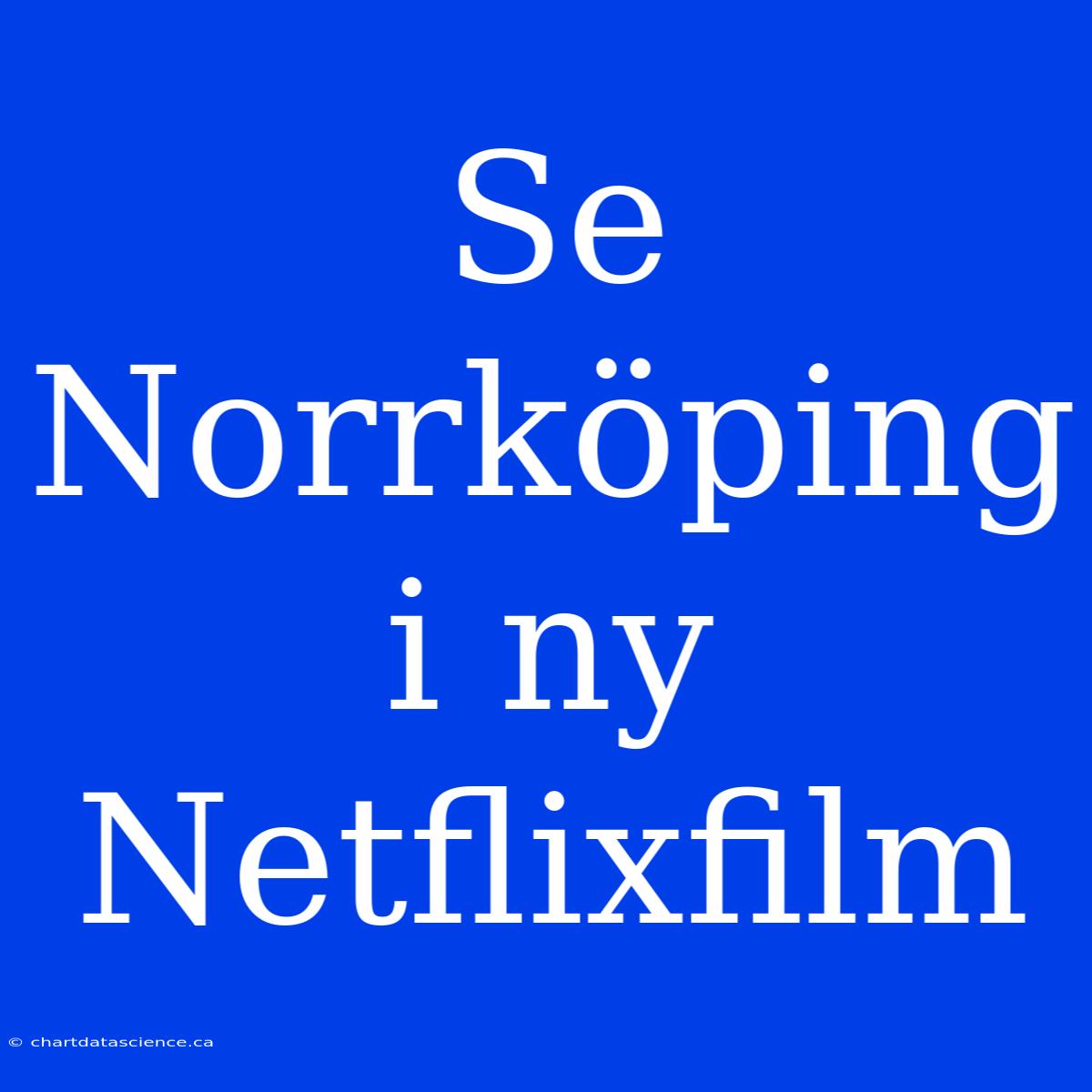 Se Norrköping I Ny Netflixfilm