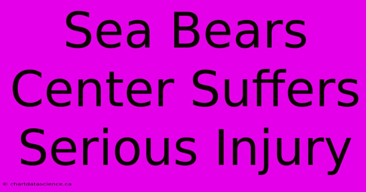 Sea Bears Center Suffers Serious Injury