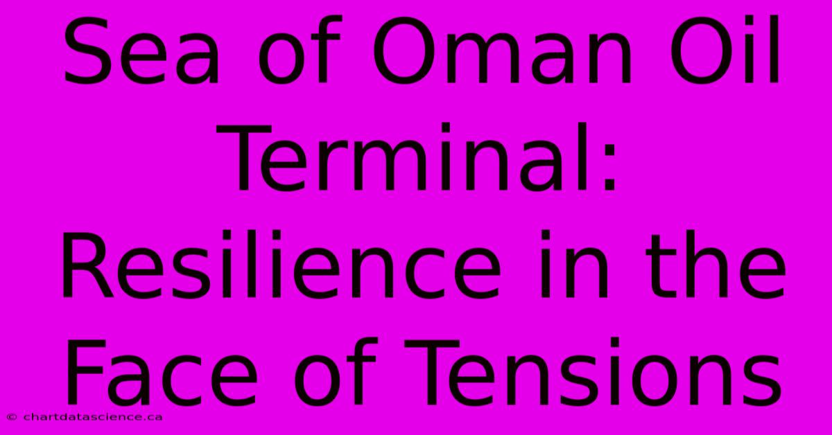 Sea Of Oman Oil Terminal: Resilience In The Face Of Tensions