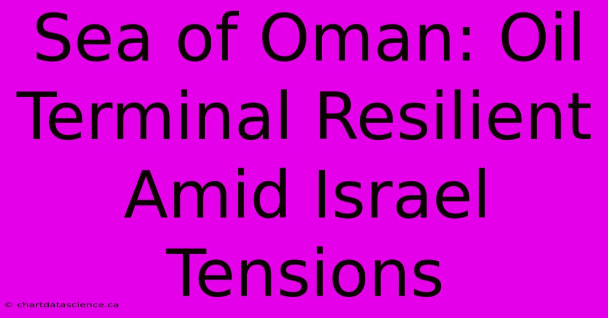 Sea Of Oman: Oil Terminal Resilient Amid Israel Tensions