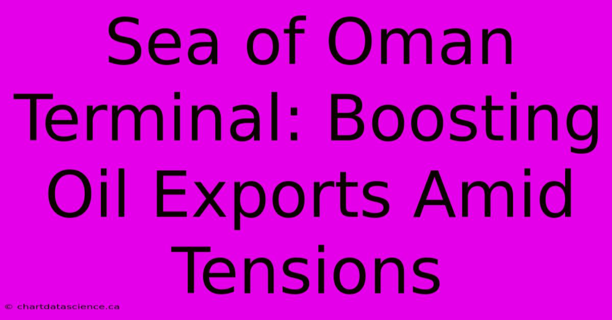 Sea Of Oman Terminal: Boosting Oil Exports Amid Tensions