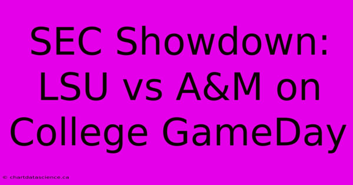 SEC Showdown: LSU Vs A&M On College GameDay