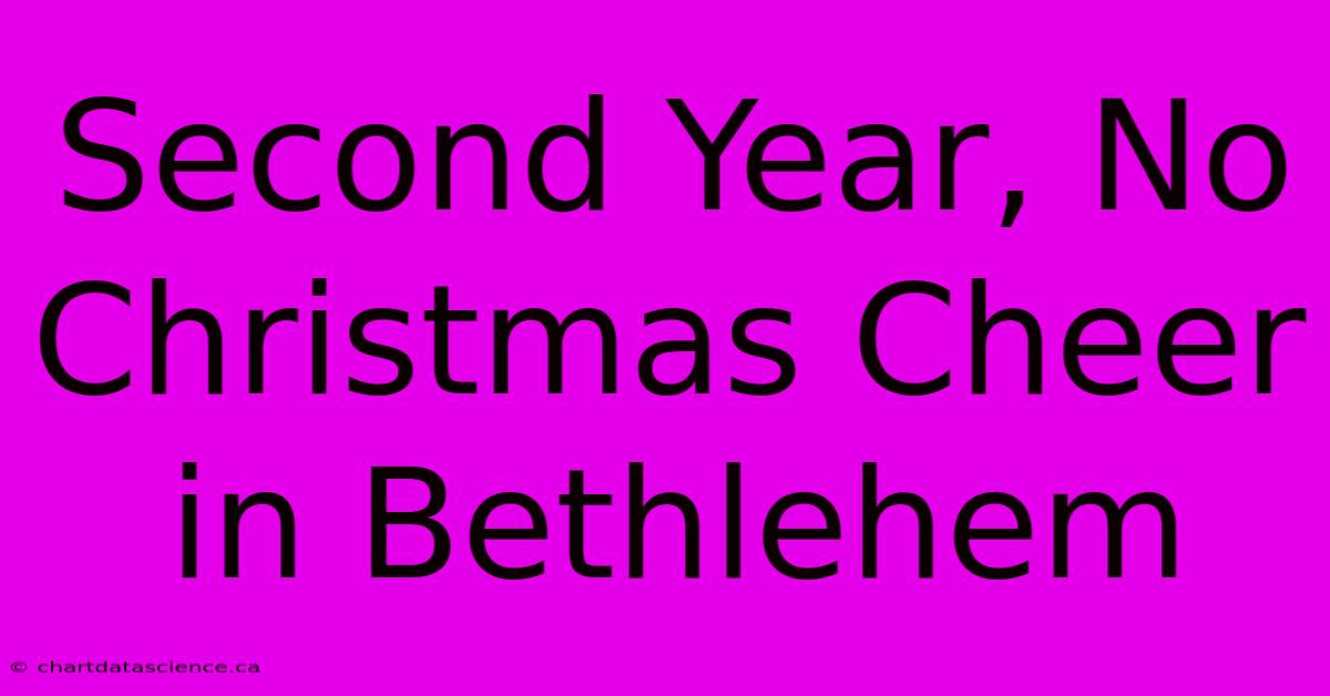 Second Year, No Christmas Cheer In Bethlehem