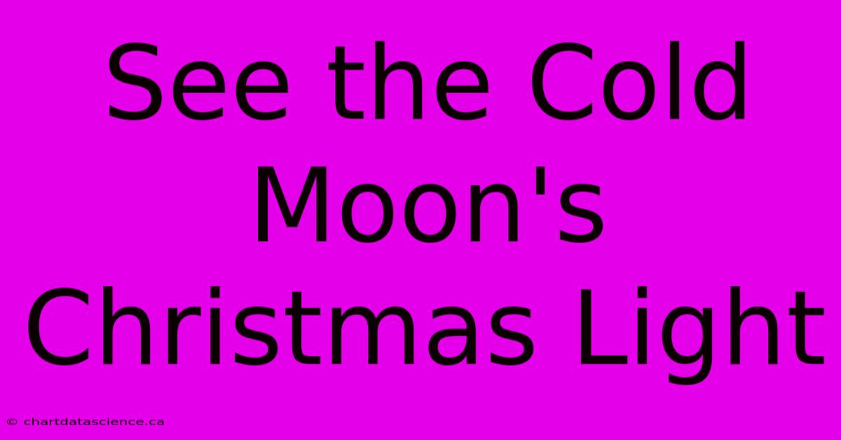 See The Cold Moon's Christmas Light