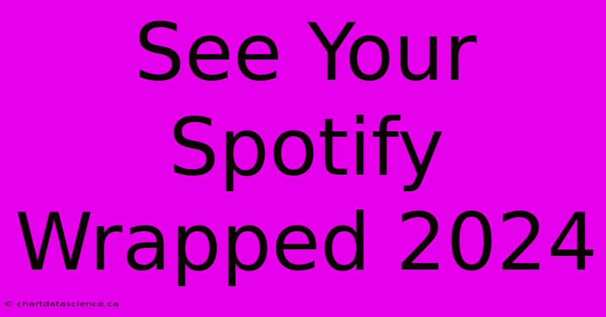 See Your Spotify Wrapped 2024