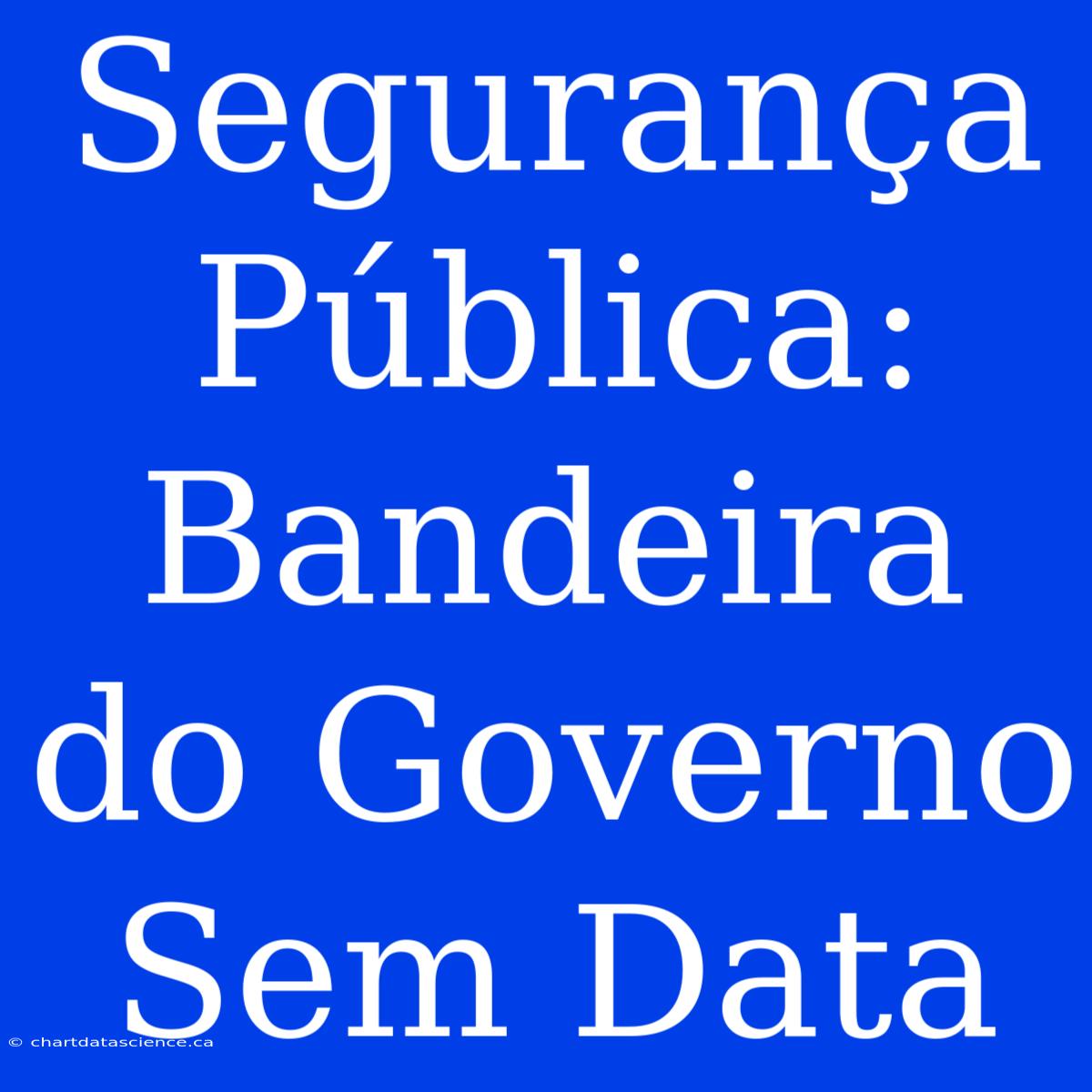 Segurança Pública: Bandeira Do Governo Sem Data