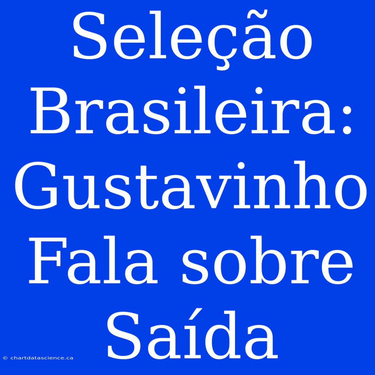 Seleção Brasileira: Gustavinho Fala Sobre Saída