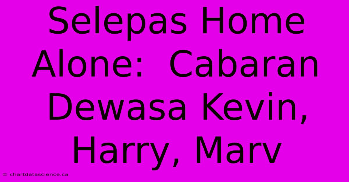 Selepas Home Alone:  Cabaran Dewasa Kevin, Harry, Marv