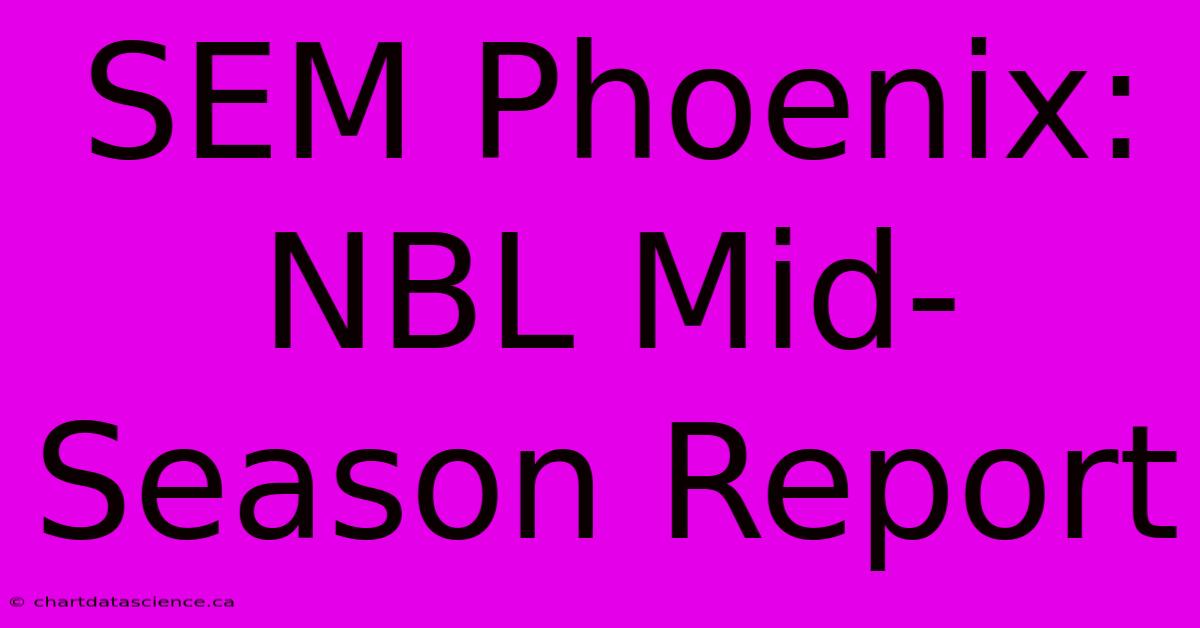 SEM Phoenix: NBL Mid-Season Report