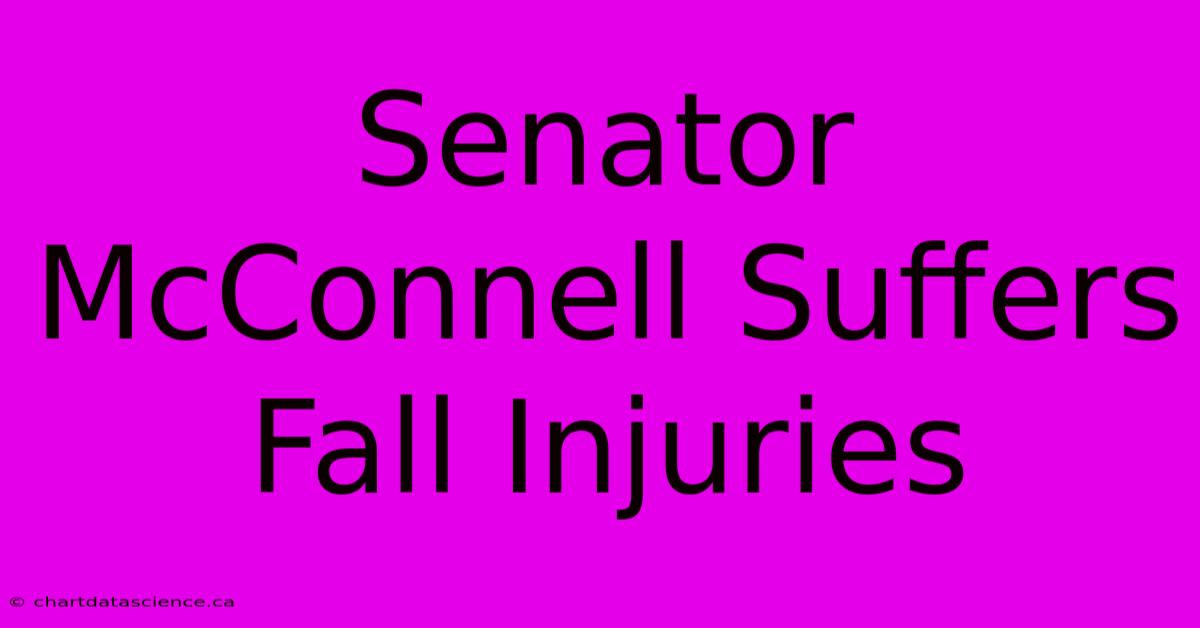 Senator McConnell Suffers Fall Injuries