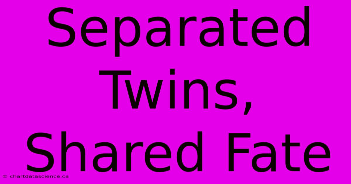 Separated Twins, Shared Fate