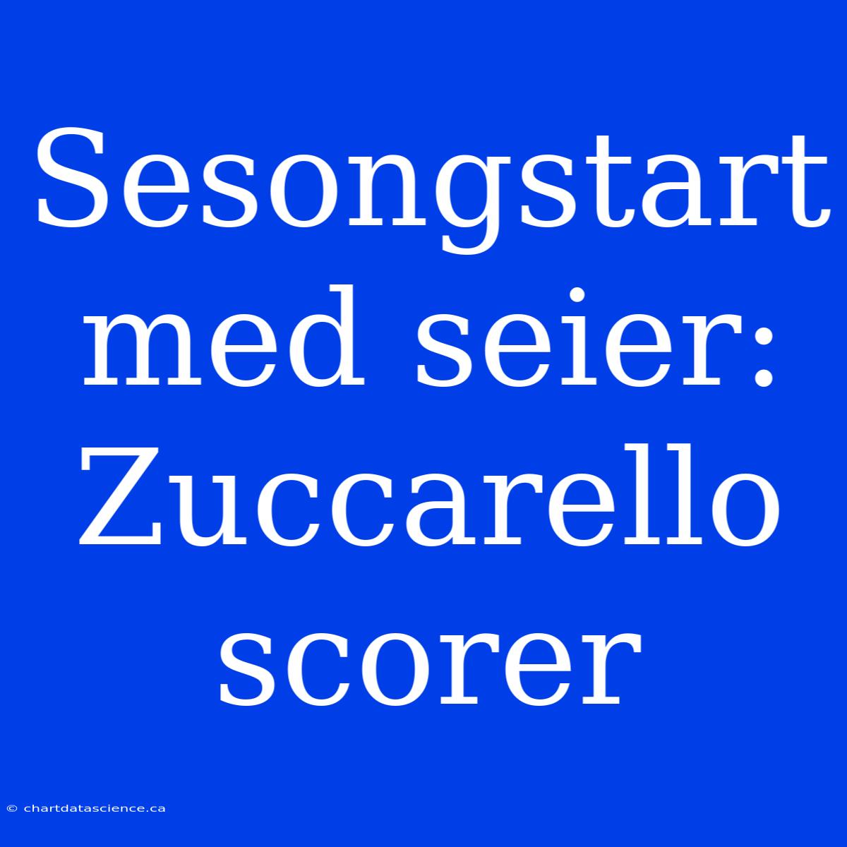 Sesongstart Med Seier: Zuccarello Scorer