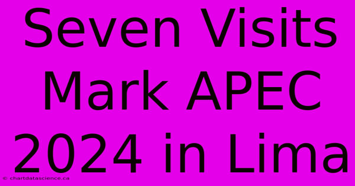 Seven Visits Mark APEC 2024 In Lima