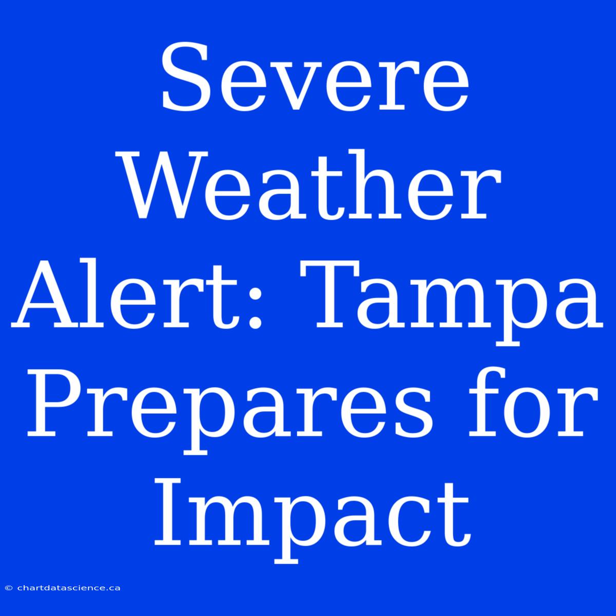 Severe Weather Alert: Tampa Prepares For Impact