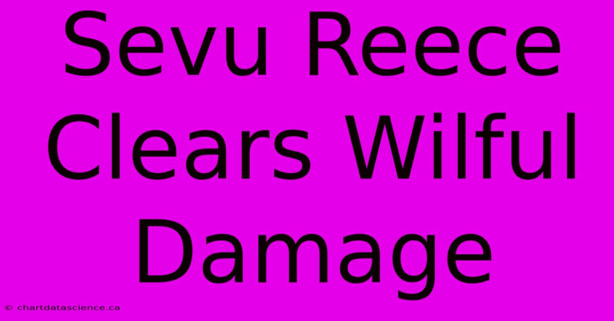 Sevu Reece Clears Wilful Damage