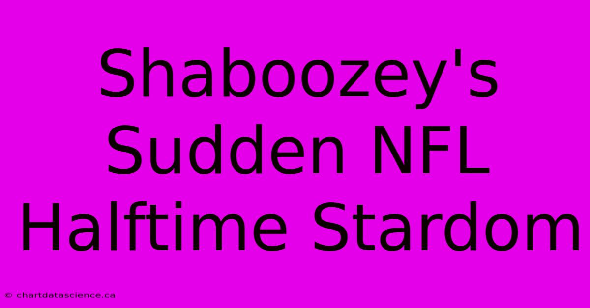 Shaboozey's Sudden NFL Halftime Stardom