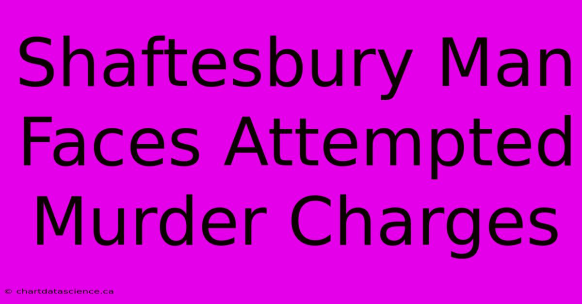 Shaftesbury Man Faces Attempted Murder Charges