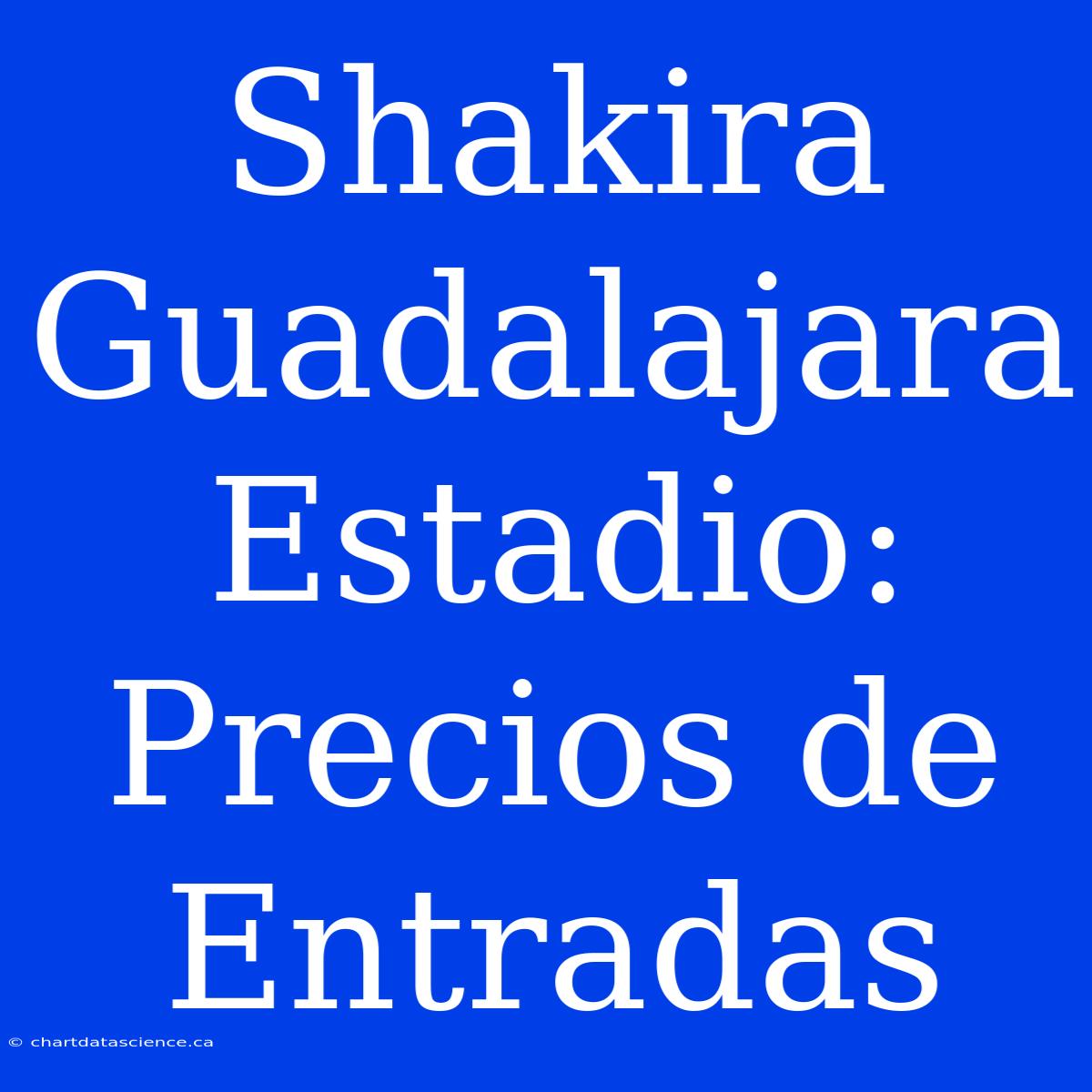 Shakira Guadalajara Estadio: Precios De Entradas