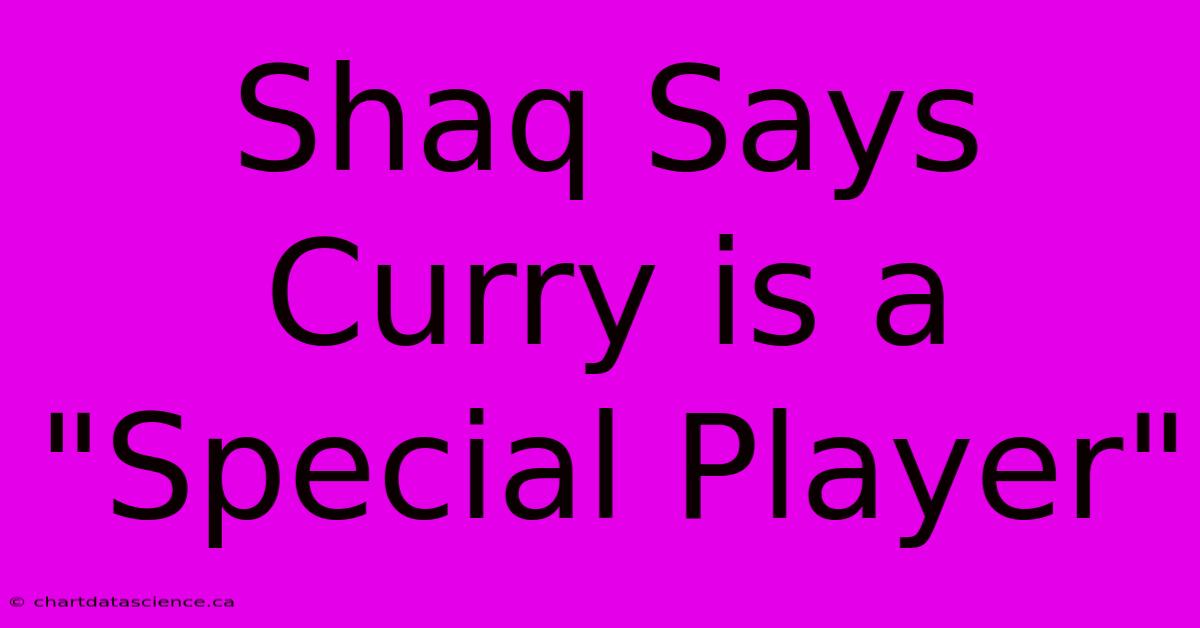 Shaq Says Curry Is A 