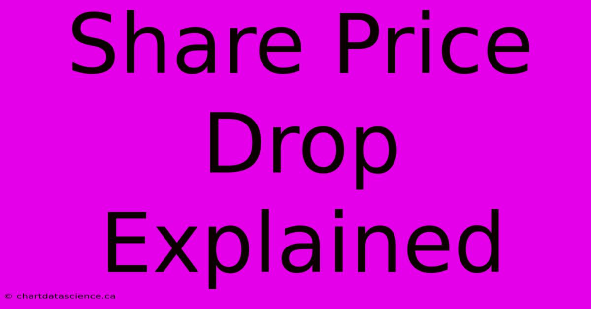 Share Price Drop Explained