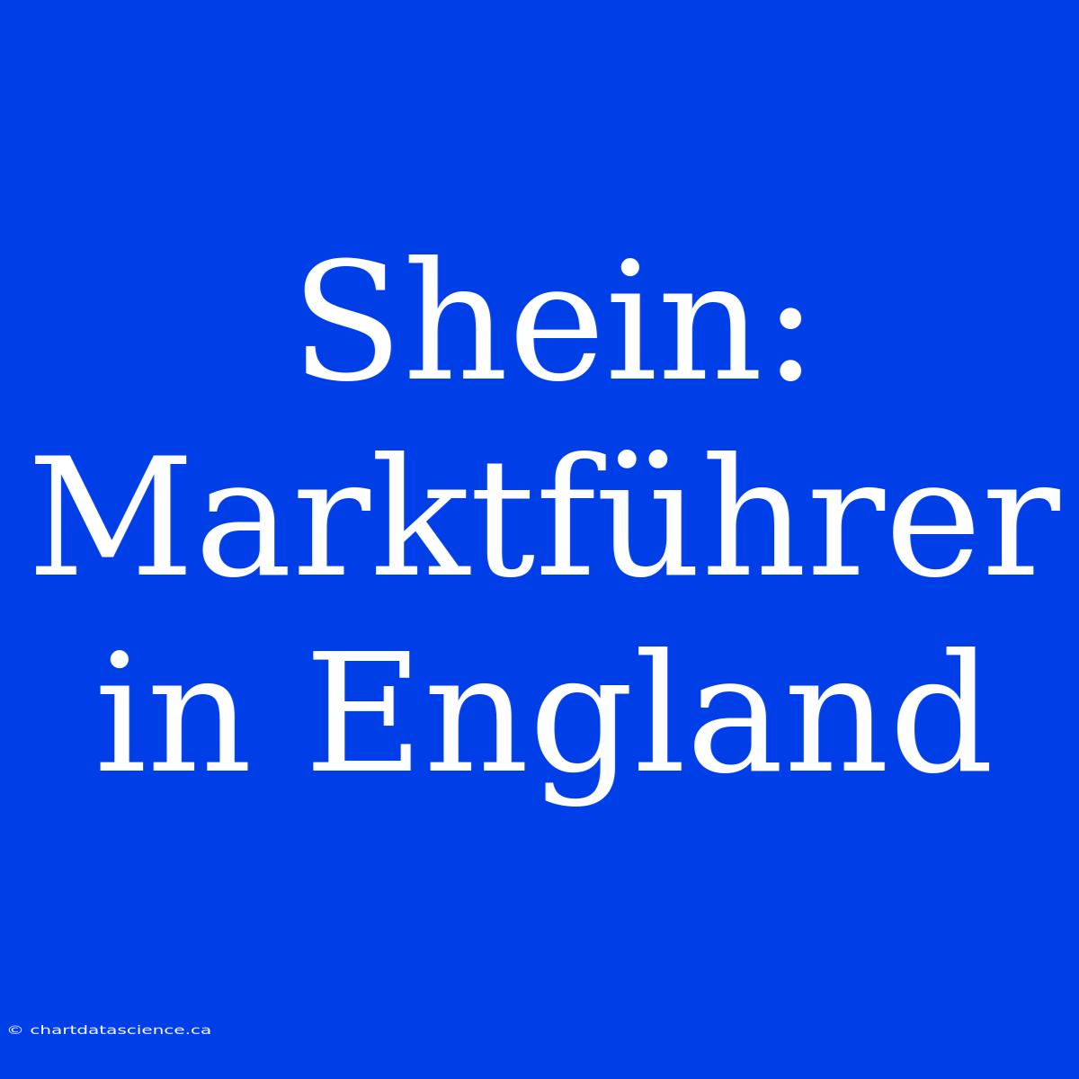 Shein: Marktführer In England