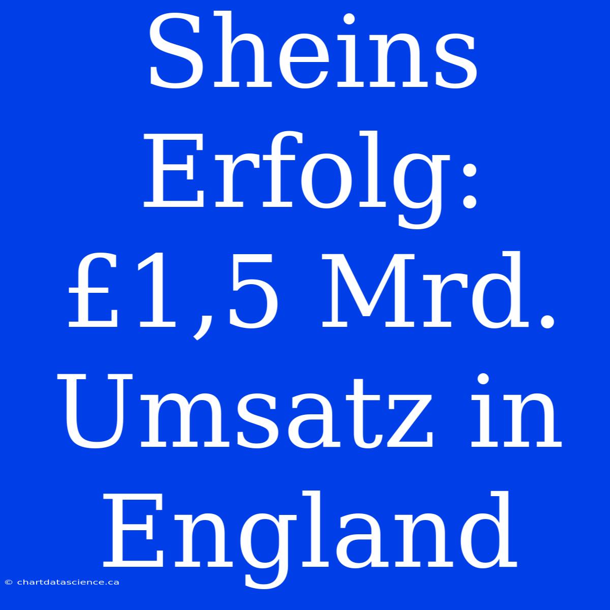 Sheins Erfolg: £1,5 Mrd. Umsatz In England