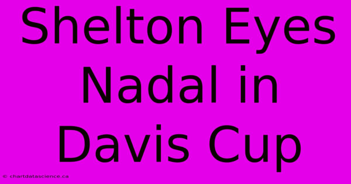 Shelton Eyes Nadal In Davis Cup