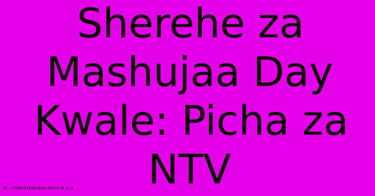 Sherehe Za Mashujaa Day Kwale: Picha Za NTV