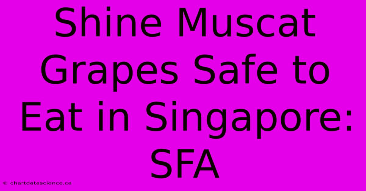 Shine Muscat Grapes Safe To Eat In Singapore: SFA