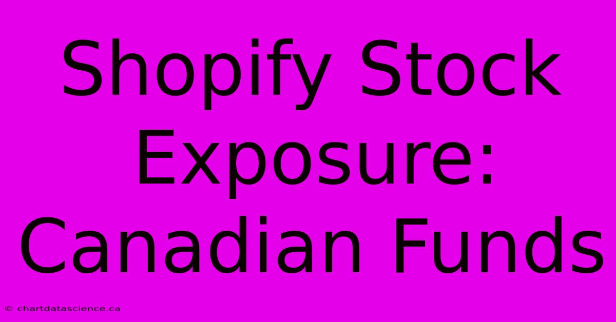 Shopify Stock Exposure: Canadian Funds