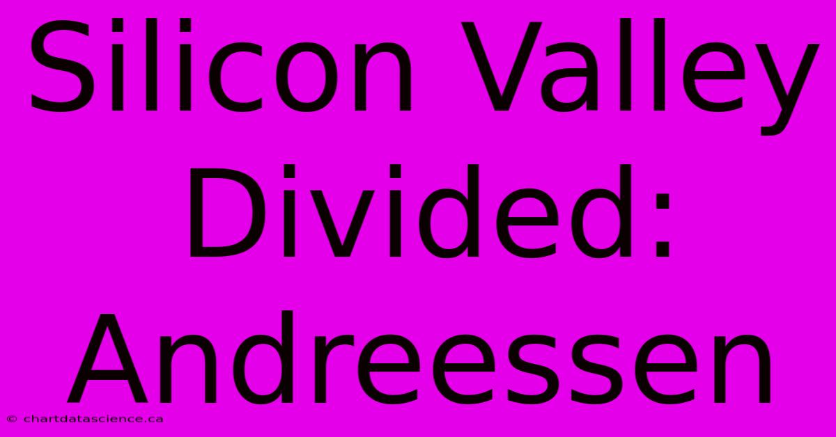 Silicon Valley Divided: Andreessen