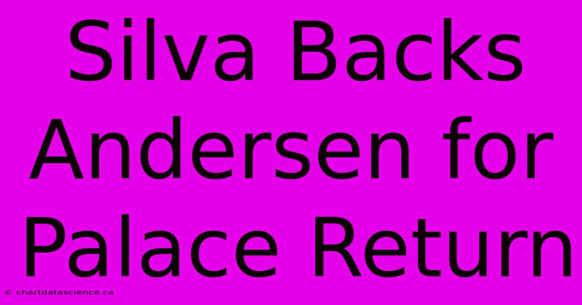 Silva Backs Andersen For Palace Return