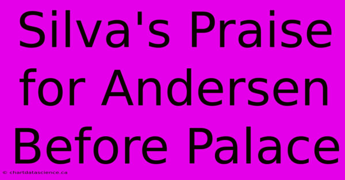 Silva's Praise For Andersen Before Palace