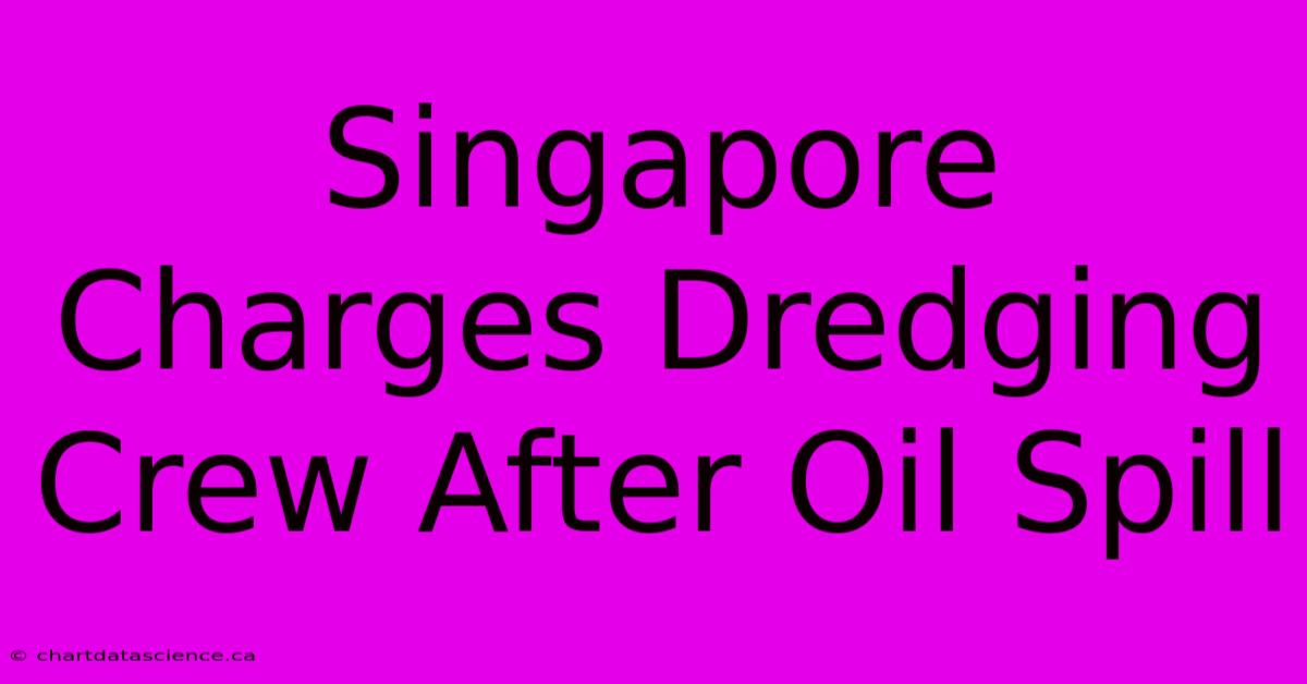 Singapore Charges Dredging Crew After Oil Spill