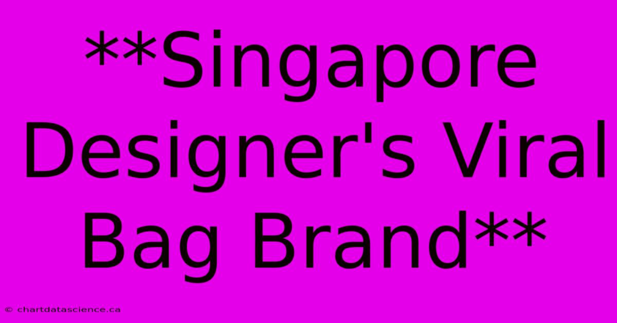 **Singapore Designer's Viral Bag Brand**