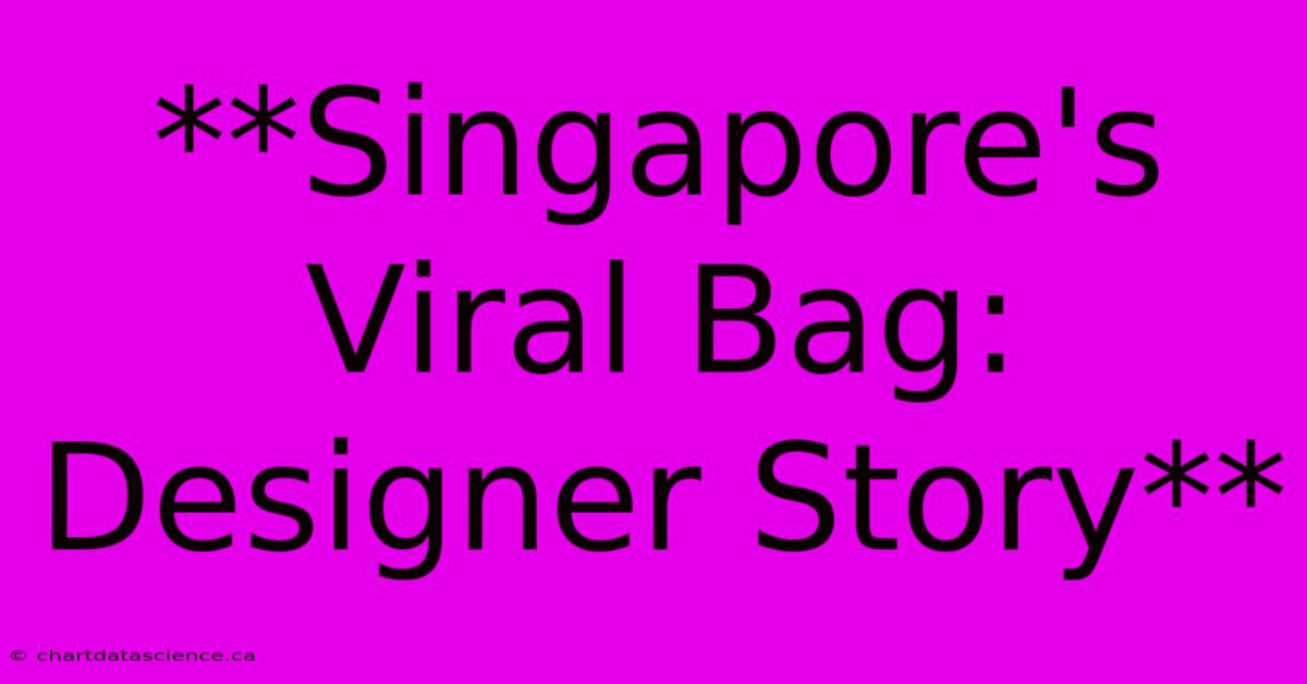 **Singapore's Viral Bag: Designer Story**