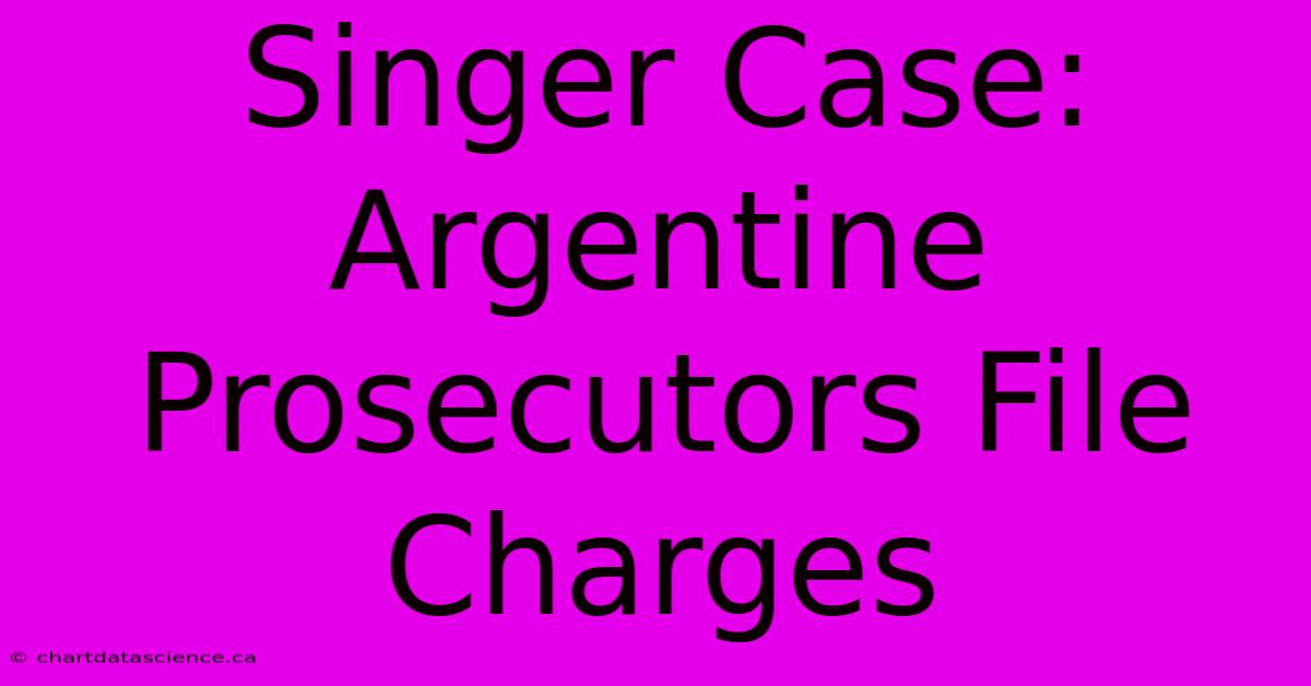 Singer Case: Argentine Prosecutors File Charges