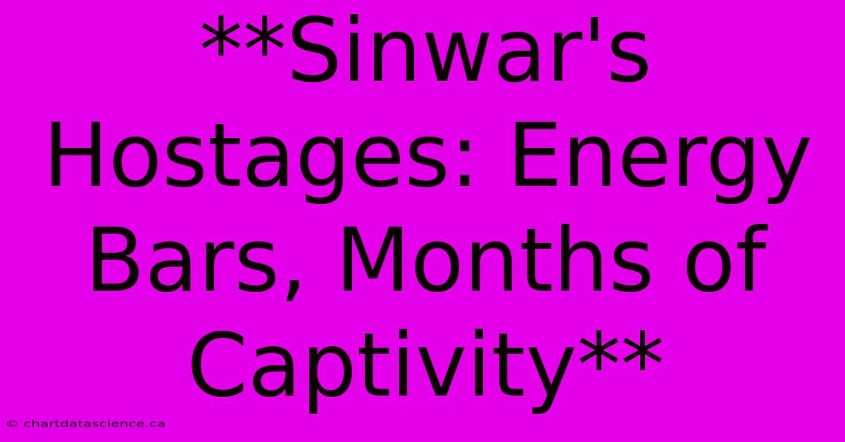 **Sinwar's Hostages: Energy Bars, Months Of Captivity**