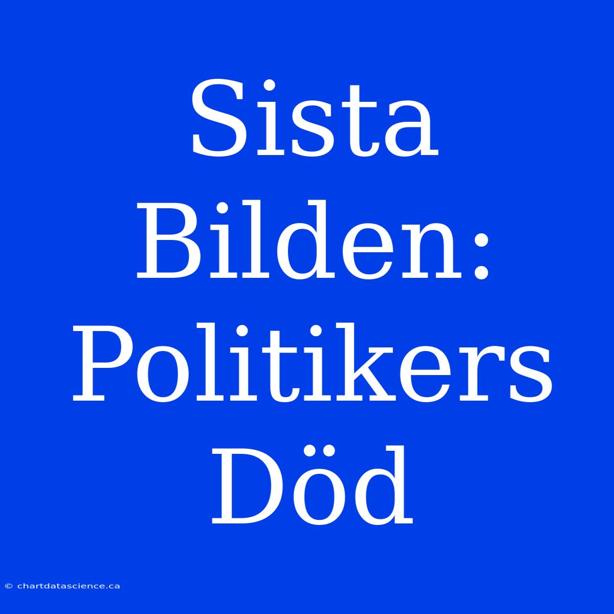 Sista Bilden: Politikers Död