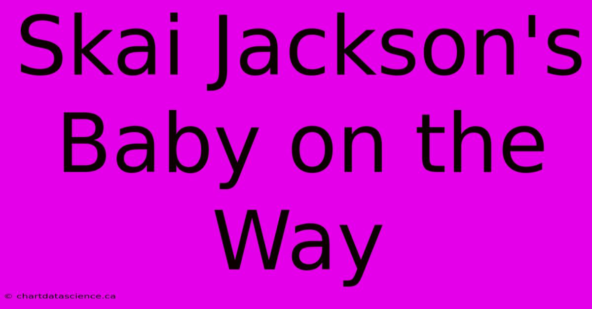 Skai Jackson's Baby On The Way 