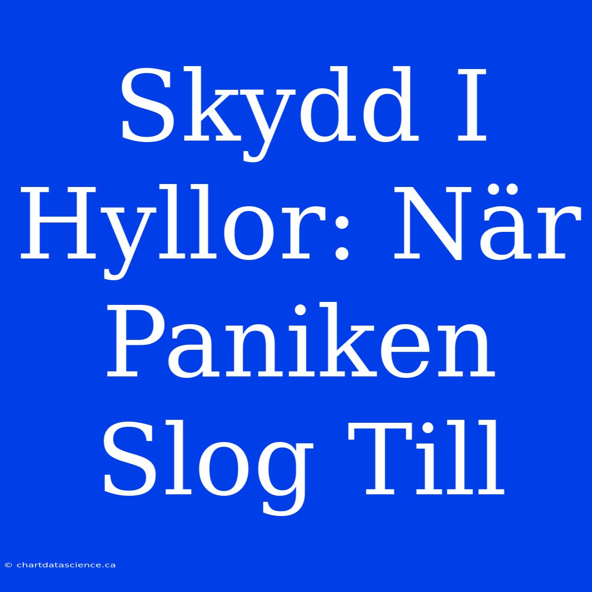 Skydd I Hyllor: När Paniken Slog Till