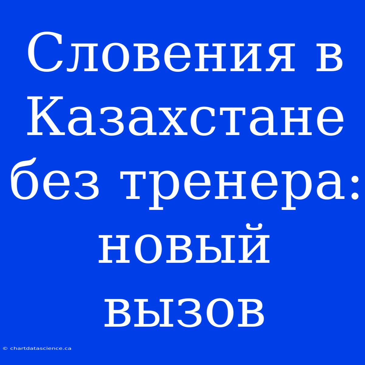 Словения В Казахстане Без Тренера: Новый Вызов