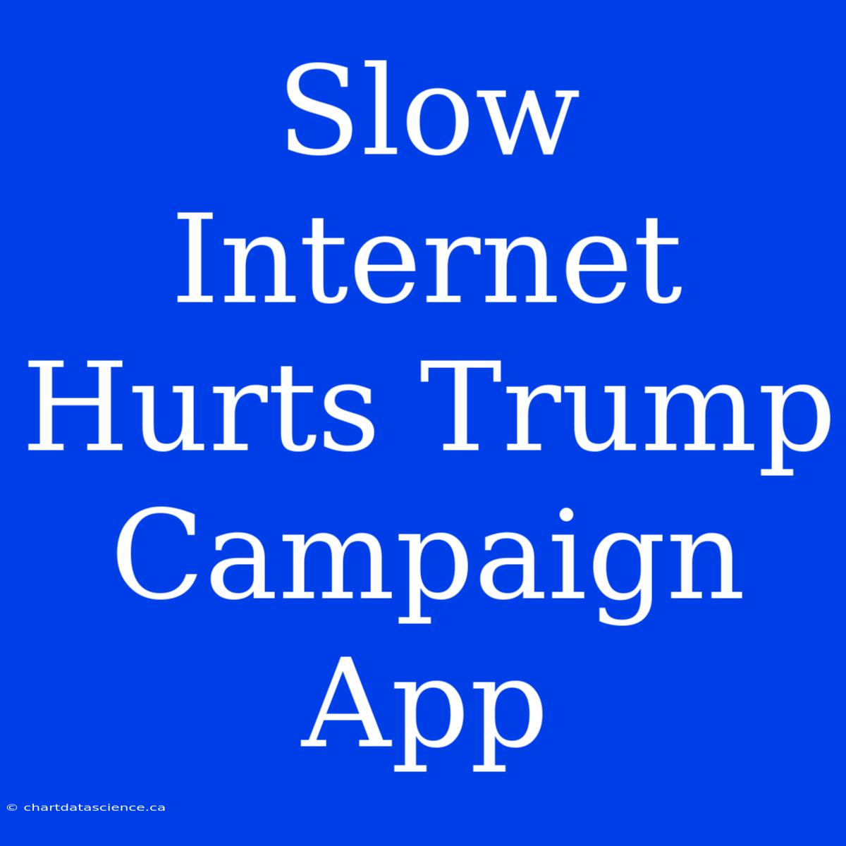 Slow Internet Hurts Trump Campaign App