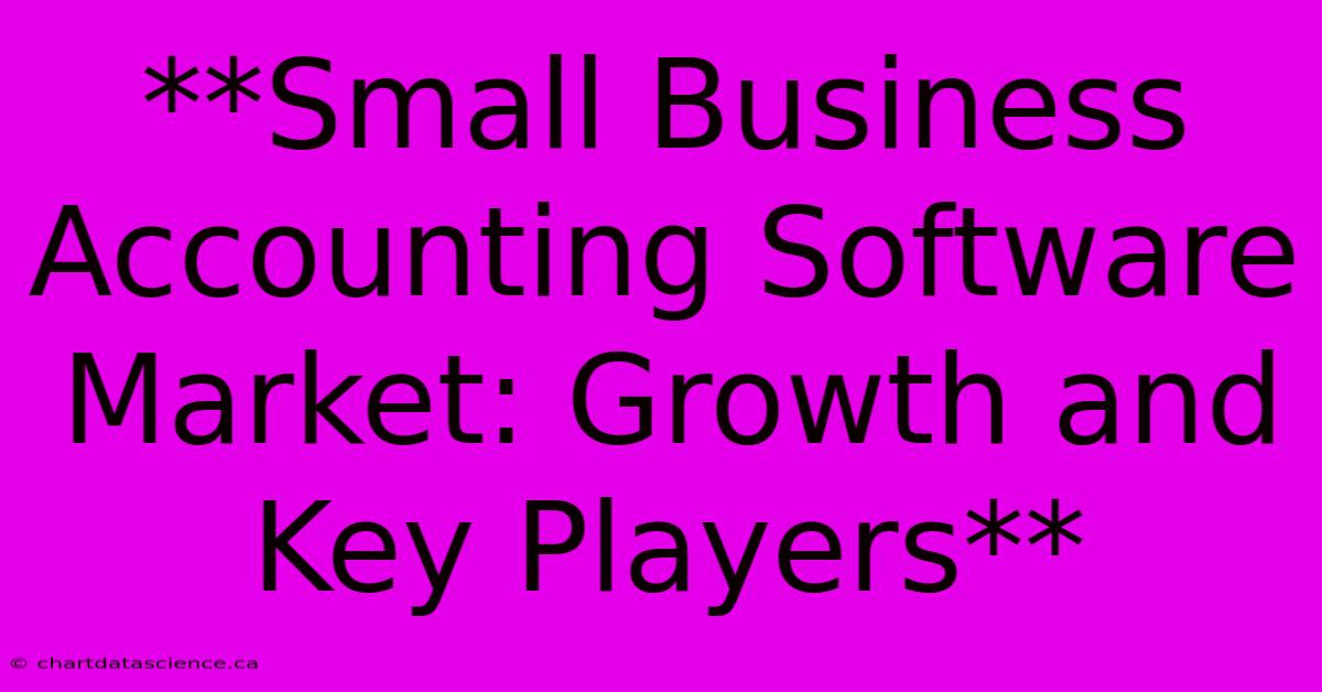 **Small Business Accounting Software Market: Growth And Key Players**