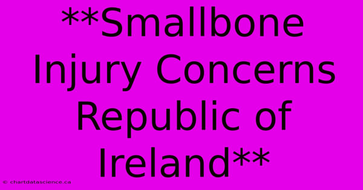 **Smallbone Injury Concerns Republic Of Ireland**