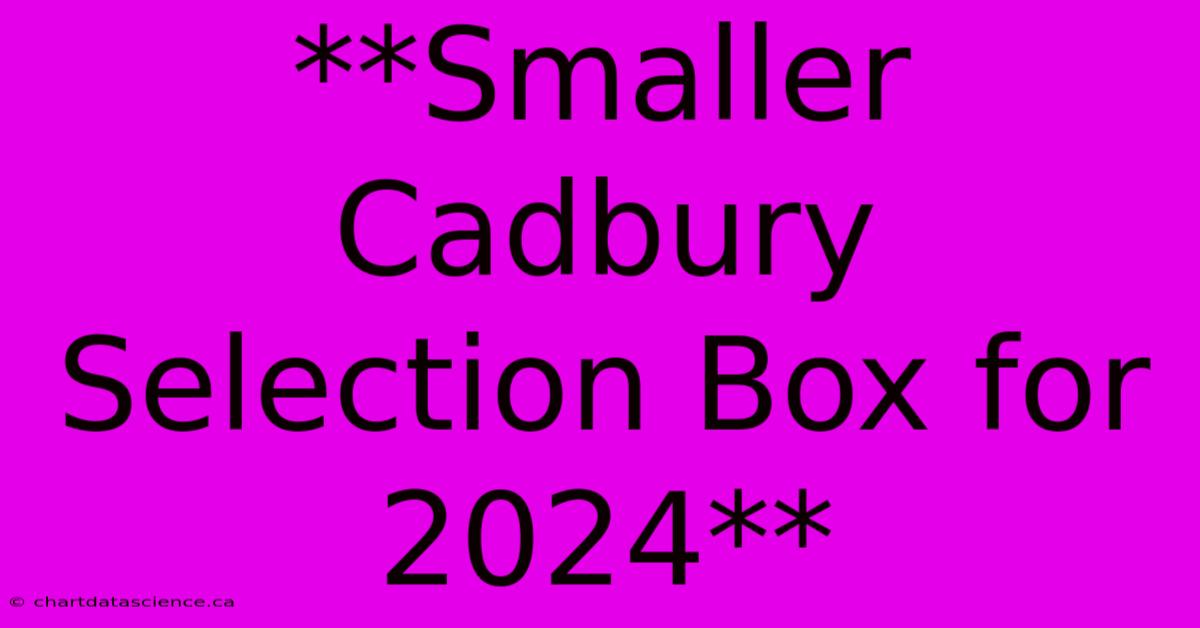 **Smaller Cadbury Selection Box For 2024**