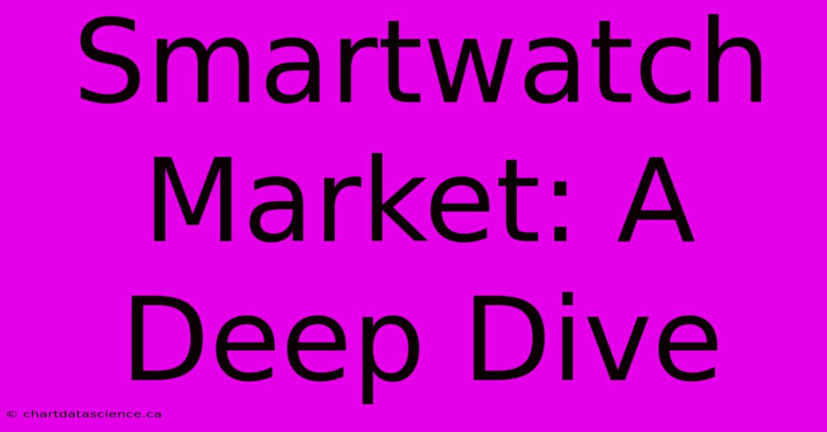 Smartwatch Market: A Deep Dive