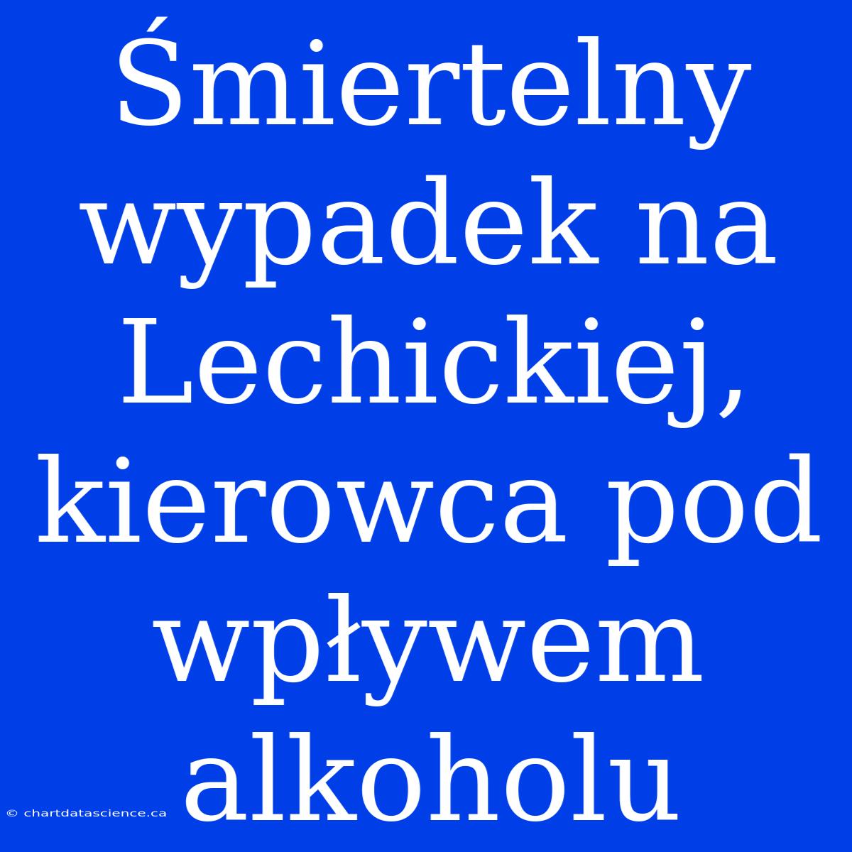 Śmiertelny Wypadek Na Lechickiej, Kierowca Pod Wpływem Alkoholu