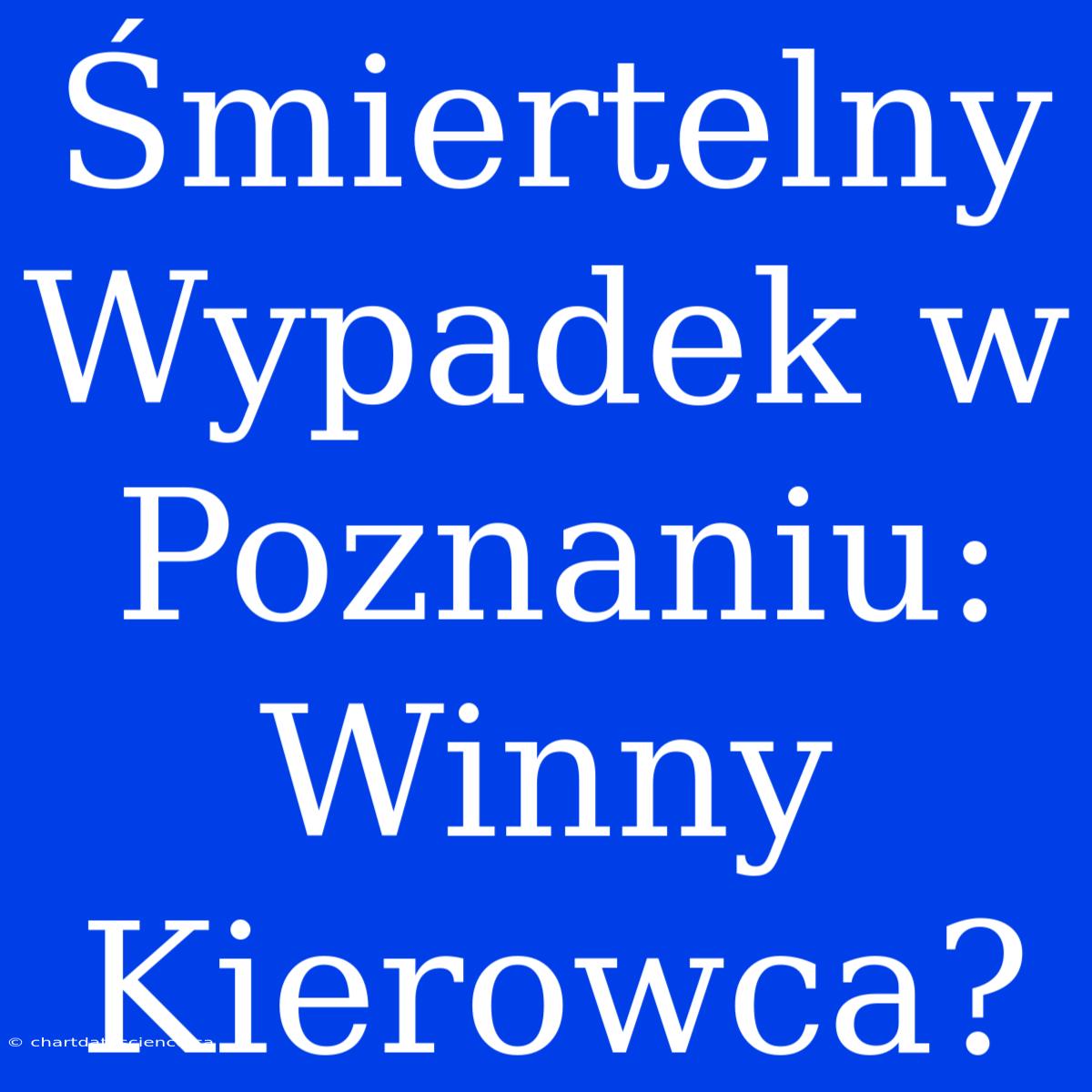 Śmiertelny Wypadek W Poznaniu: Winny Kierowca?