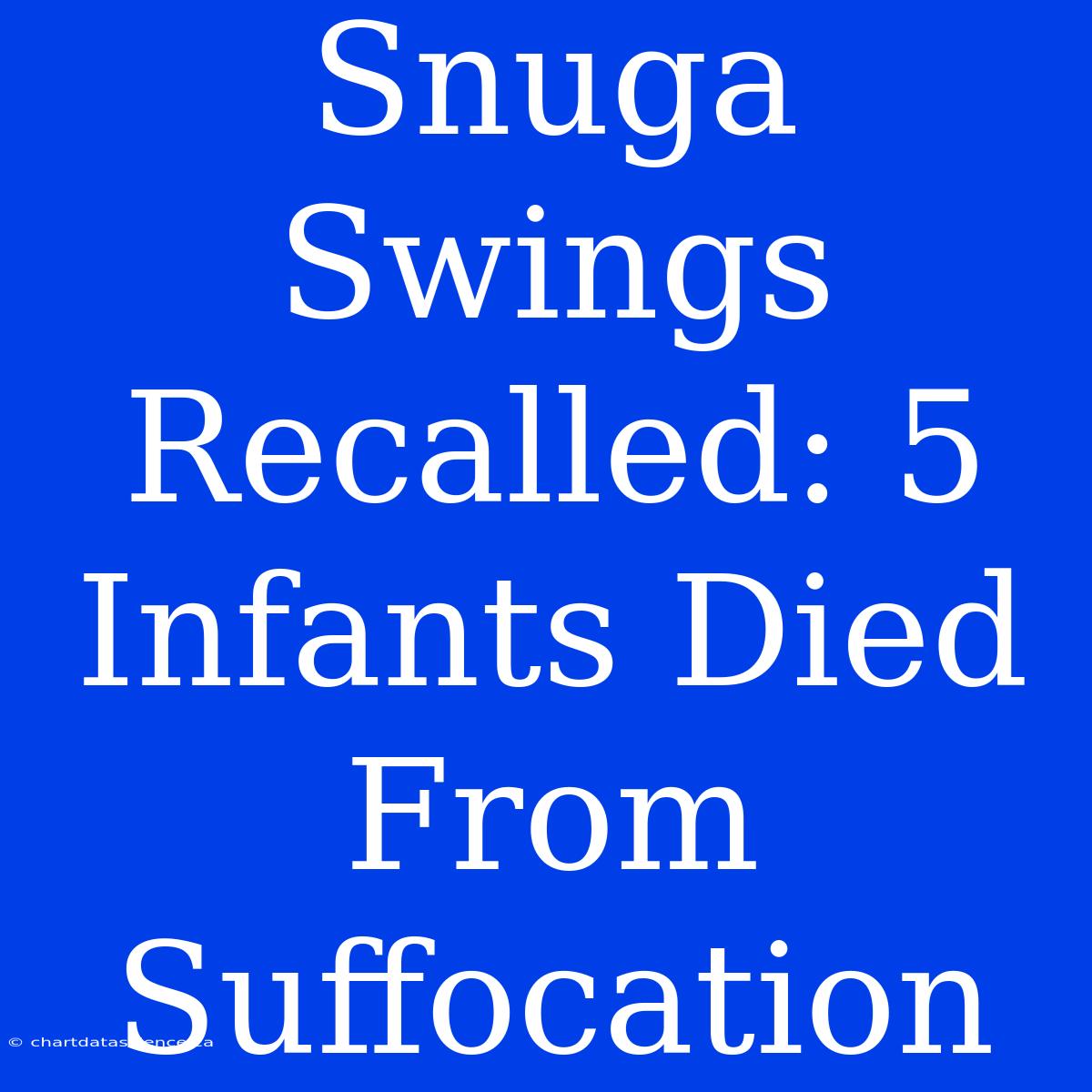 Snuga Swings Recalled: 5 Infants Died From Suffocation